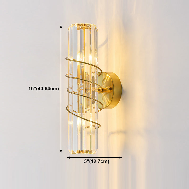 Luz de pared de estilo moderno Diclas de pared de sombra de cristal creativa para dormitorio para dormitorio