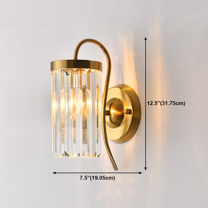 Luz de pared de estilo moderno Diclas de pared de sombra de cristal creativa para dormitorio para dormitorio