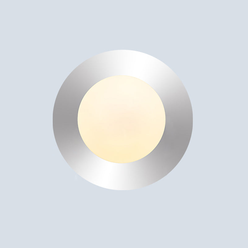 Nordic Style Wall Sconce White Glass Globe Wall Mounted Light for Living Room