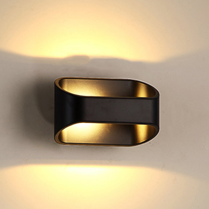 Luz de la plataforma geométrica de estilo moderno de muro de metal LED LED LITING