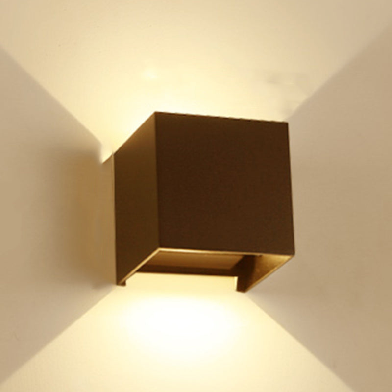 Luz de la plataforma geométrica de estilo moderno de muro de metal LED LED LITING