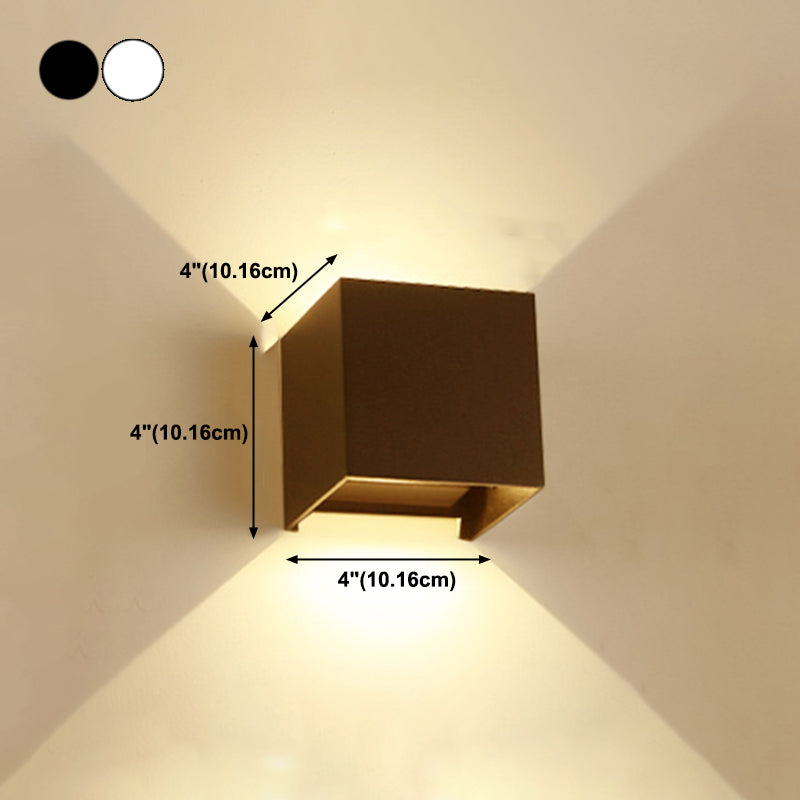 Luz de la plataforma geométrica de estilo moderno de muro de metal LED LED LITING