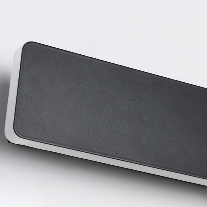 Metall lineare Formwandlicht moderne 1 leichte Wandmontageleuchte in Schwarz