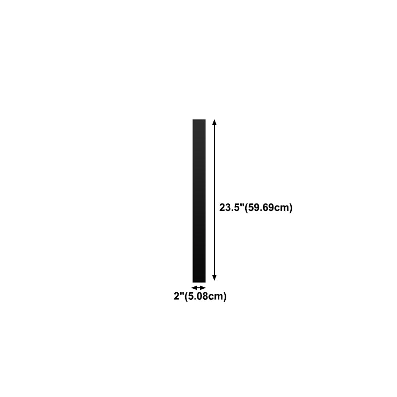 Metall lineare Formwandlicht moderne 1 leichte Wandmontageleuchte in Schwarz