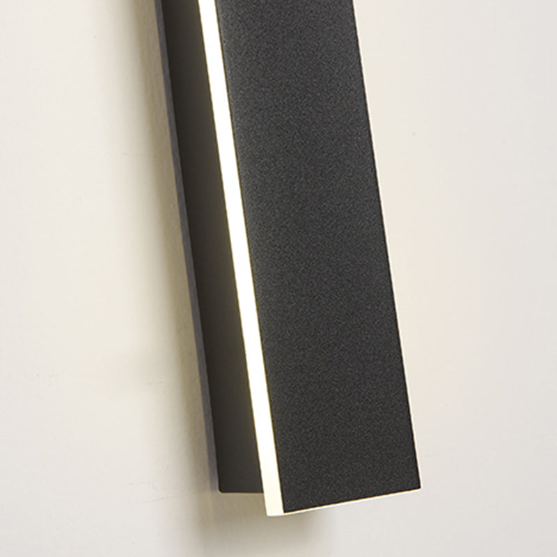 Luz de pared de forma lineal de metal Modern 1 Luz de la pared de luz montada en la pared