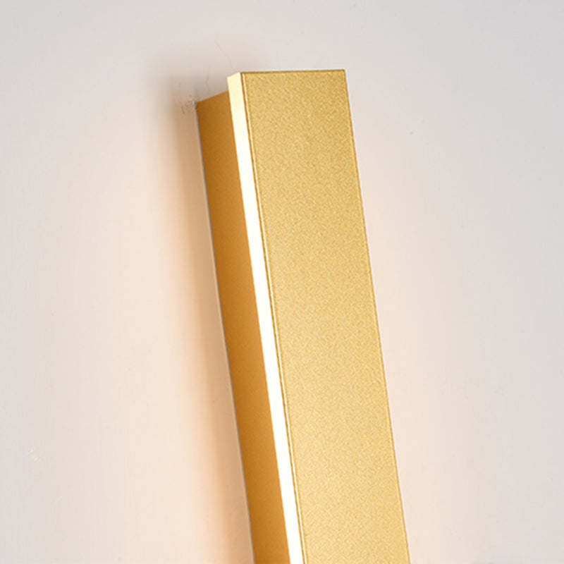 Luz de pared de forma lineal de metal Modern 1 Luz de la pared de luz montada en la pared