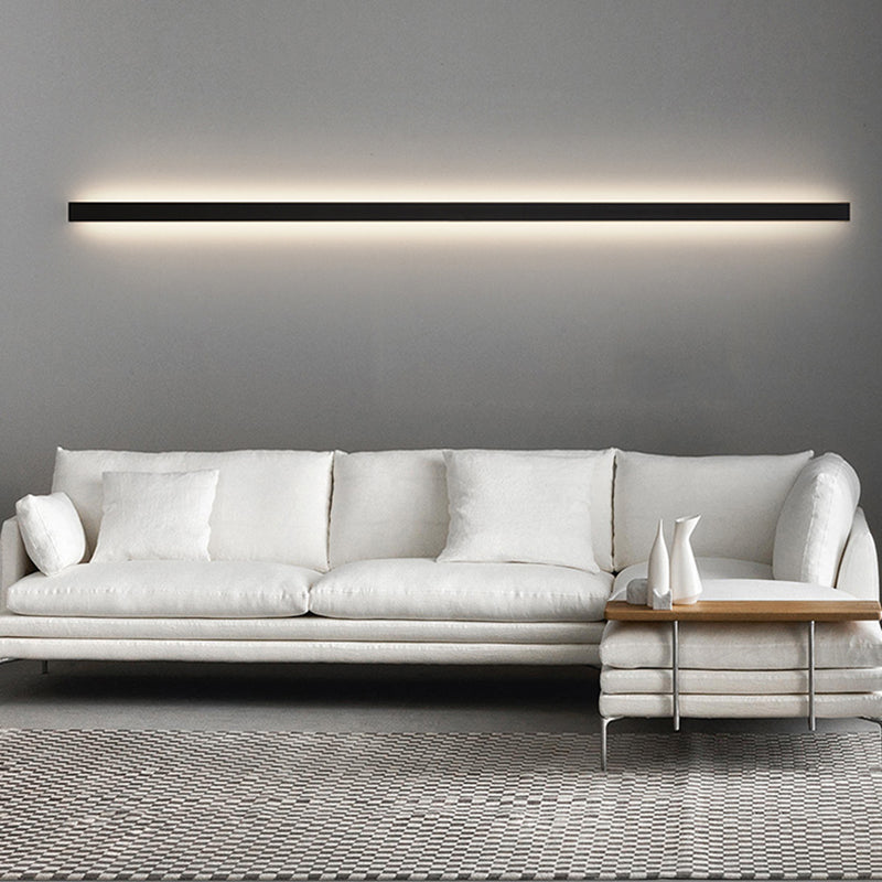 Luz de pared de forma lineal de metal Modern 1 Luz de la pared de luz montada en la pared