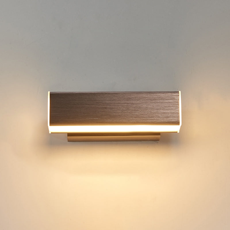 Square Shape Metal Wall Light Modern 1-Light Wall Mounted Light Fixture