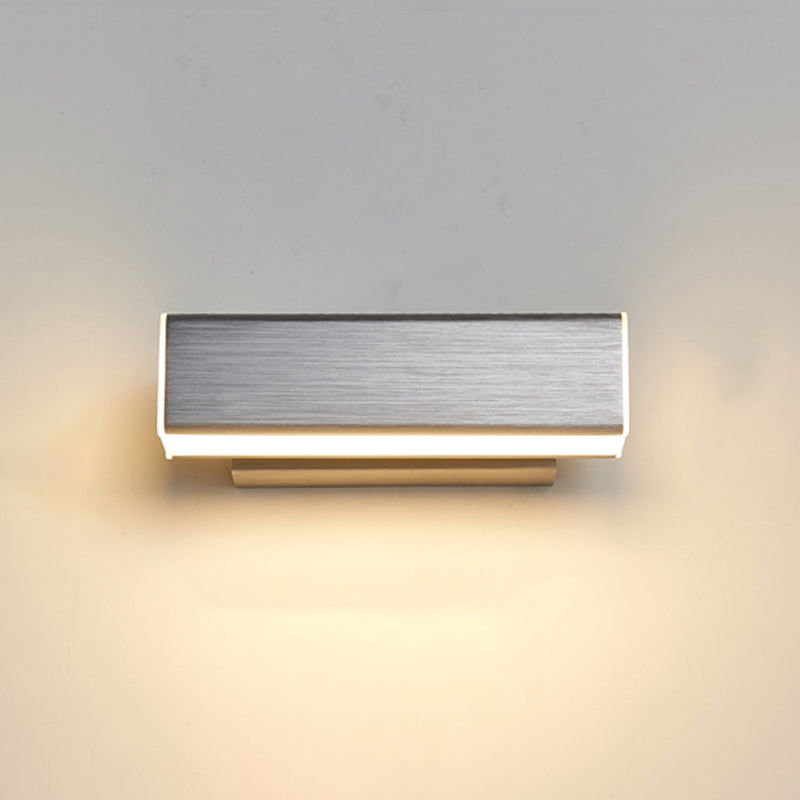 Square Shape Metal Wall Light Modern 1-Light Wall Mounted Light Fixture