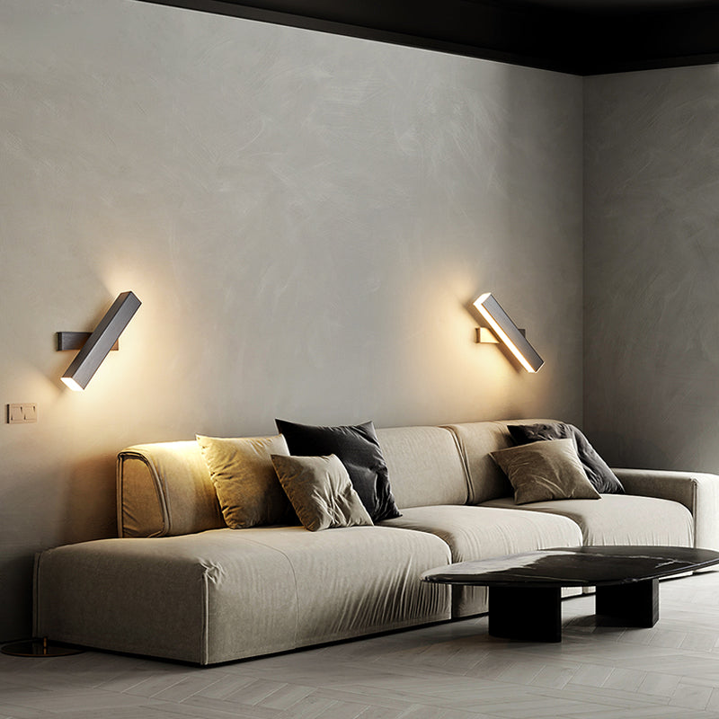 Square Shape Metal Wall Light Modern 1-Light Wall Mounted Light Fixture