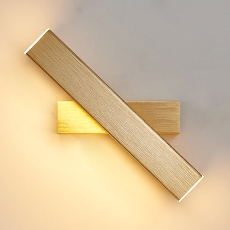 Square Shape Metal Wall Light Modern 1-Light Wall Mounted Light Fixture