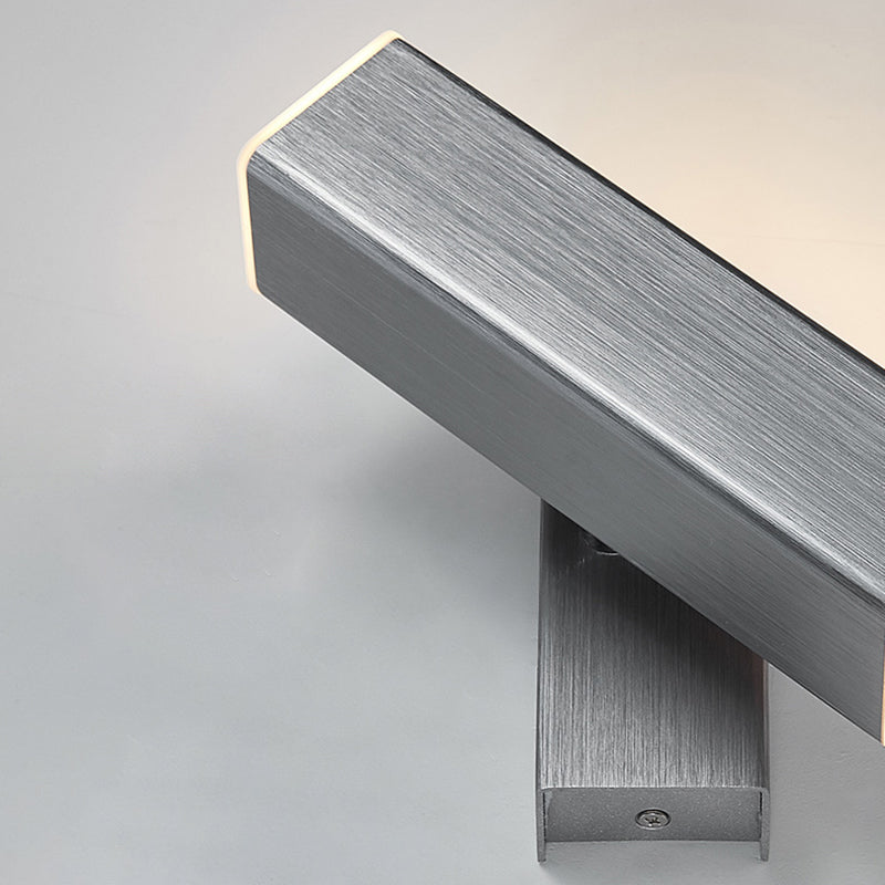 Square Shape Metal Wall Light Modern 1-Light Wall Mounted Light Fixture