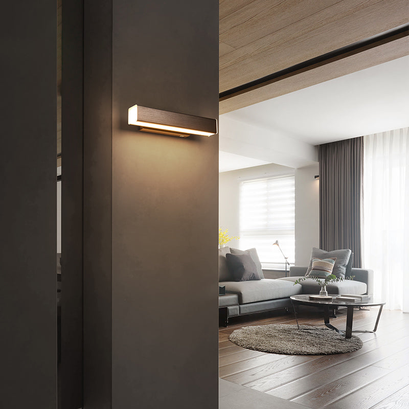 Square Shape Metal Wall Light Modern 1-Light Wall Mounted Light Fixture