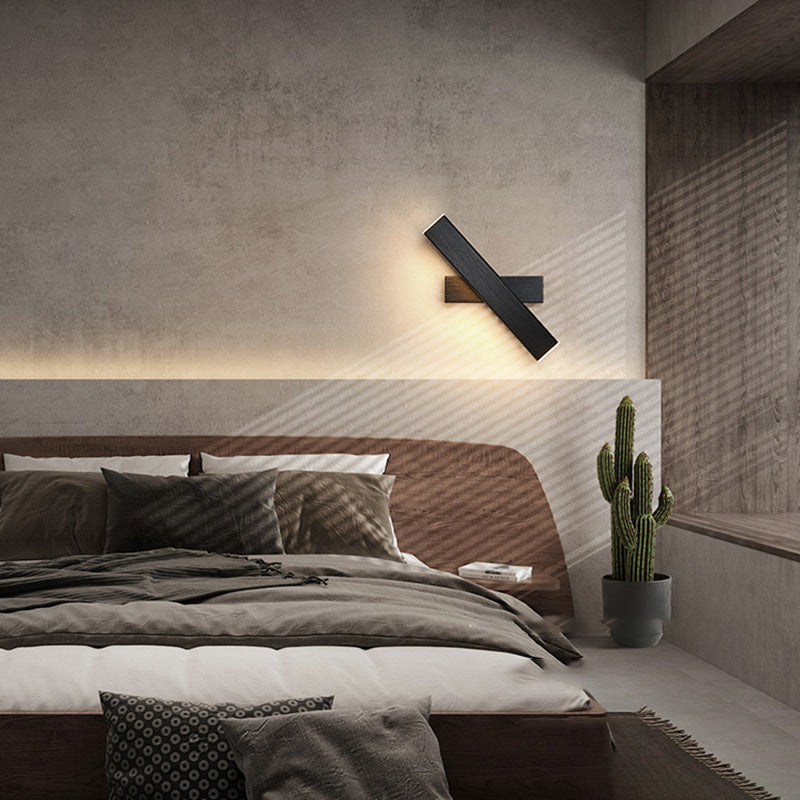 Square Shape Metal Wall Light Modern 1-Light Wall Mounted Light Fixture