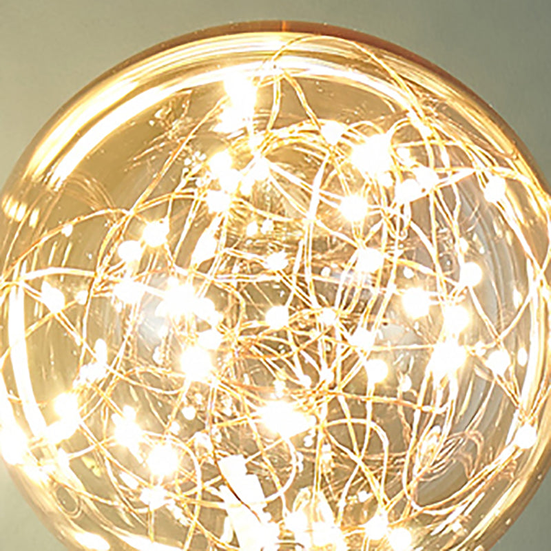 Glass Ball Shape Wall Light Modern Style 1-Light Wall Mounted Light Fixture