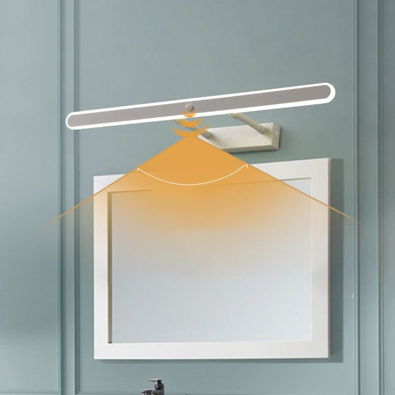 Modern Style Rectangular Vanity Wall Lights Metal 1 Light Vanity Mirror Lights