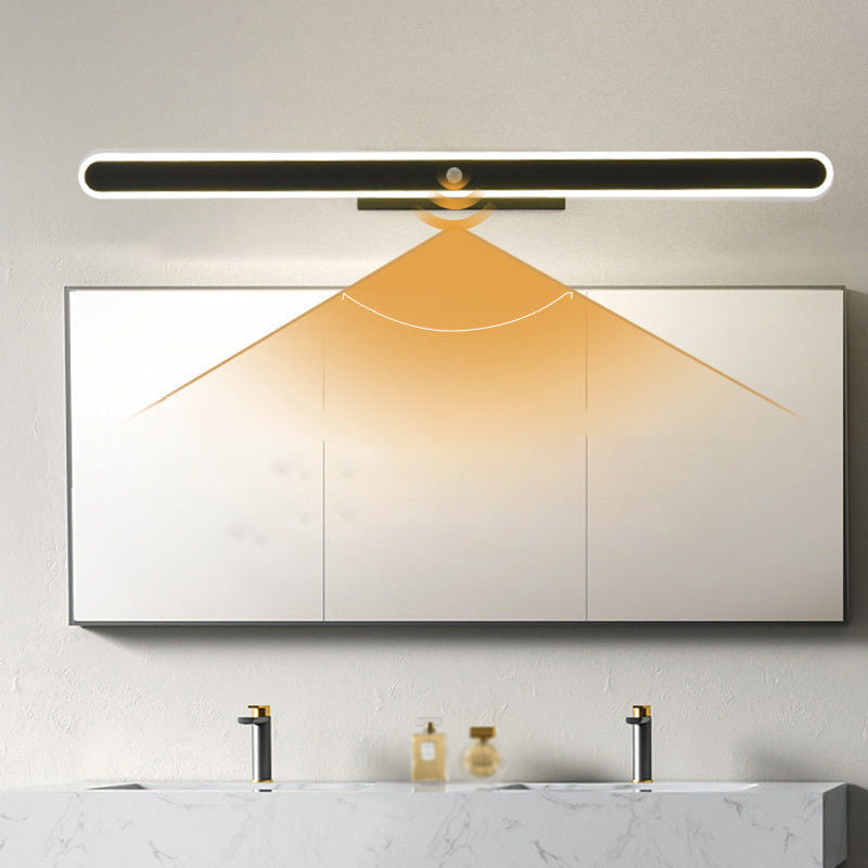 Modern Style Rectangular Vanity Wall Lights Metal 1 Light Vanity Mirror Lights