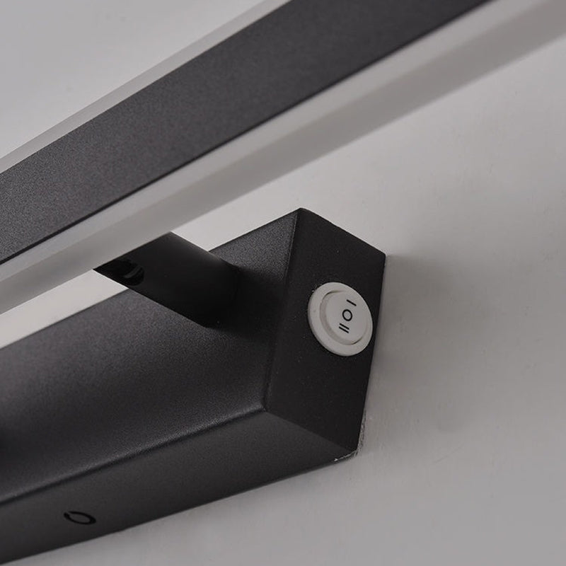 Modern Style Rectangular Vanity Wall Lights Metal 1 Light Vanity Mirror Lights