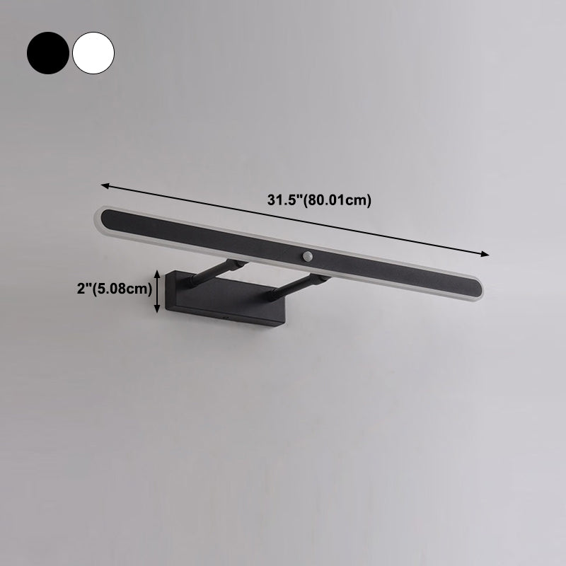 Modern Style Rectangular Vanity Wall Lights Metal 1 Light Vanity Mirror Lights