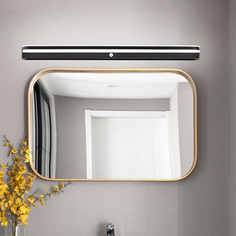 Lights muraux de vanité rectangle de style moderne Métal 1 lumineux de miroir de vanité lumineuse