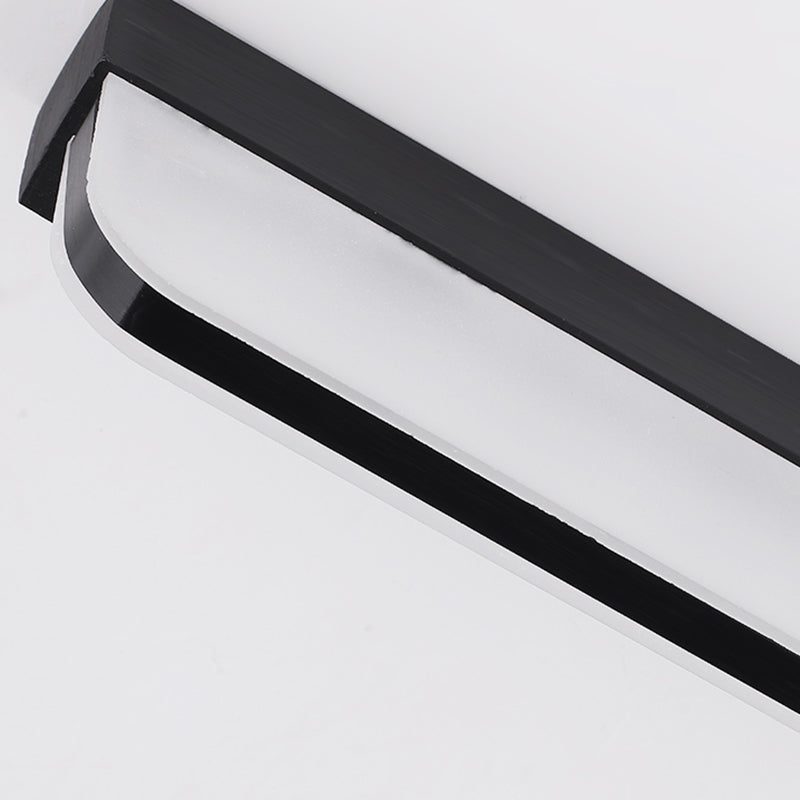 Lights muraux de vanité rectangle de style moderne Métal 1 lumineux de miroir de vanité lumineuse