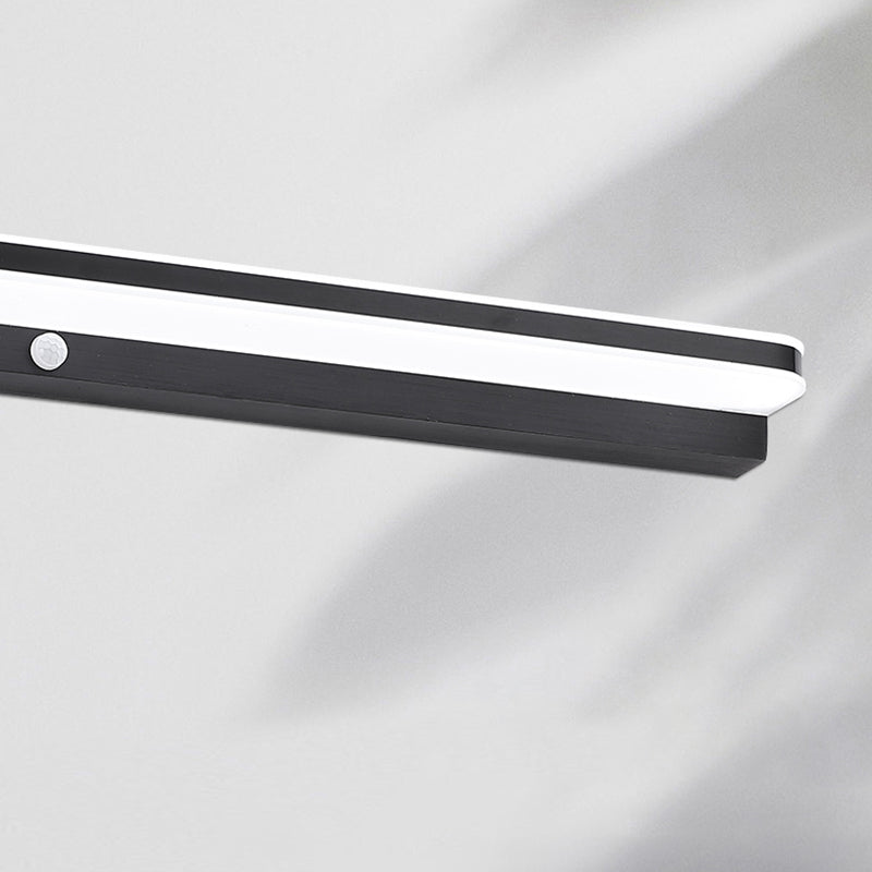 Lights muraux de vanité rectangle de style moderne Métal 1 lumineux de miroir de vanité lumineuse