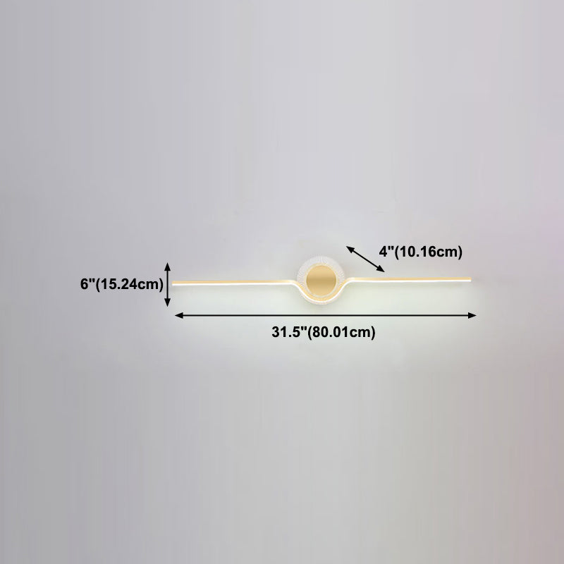 Éclairage mural en métal Simplicité Style LED Mur Moup Light