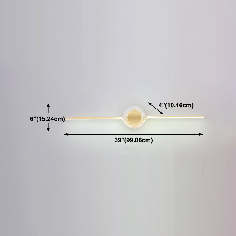 Éclairage mural en métal Simplicité Style LED Mur Moup Light