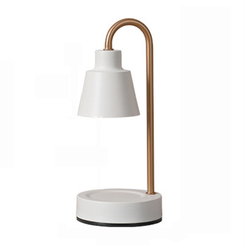 Lampe de table en métal nordique simple aromathérapie fondant la lampe de bureau de cire pour chambre à coucher