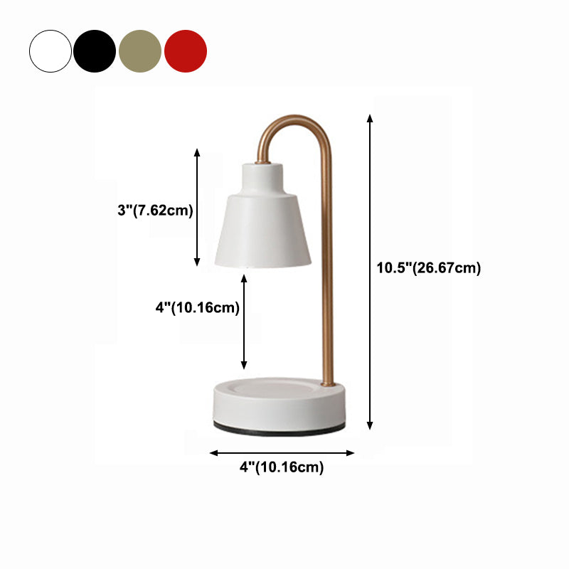 Lampe de table en métal nordique simple aromathérapie fondant la lampe de bureau de cire pour chambre à coucher