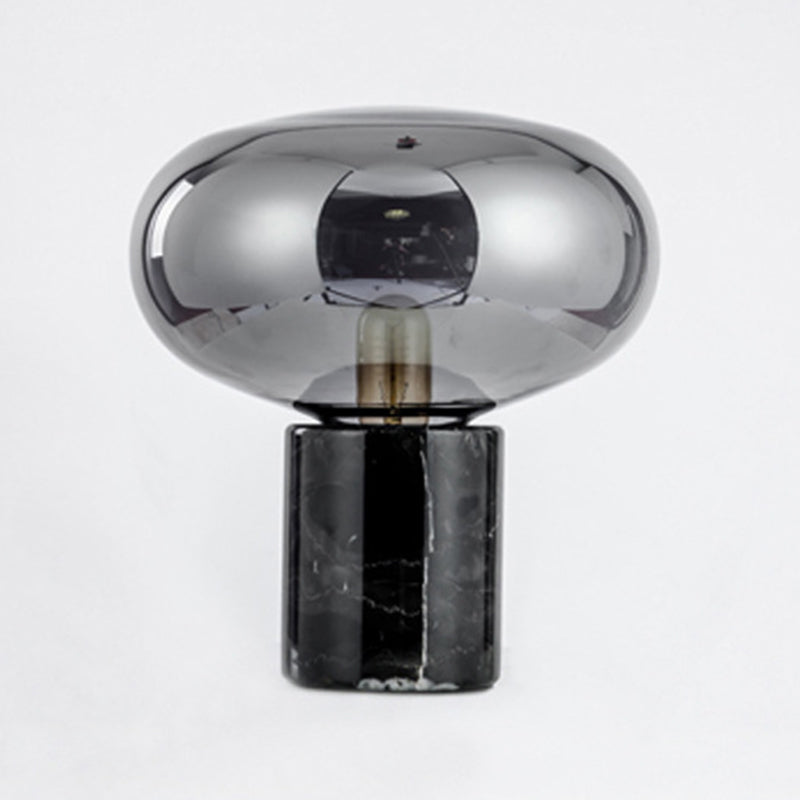 1 lampe de table de nuit géométrique légère lampe de table en verre de style moderne
