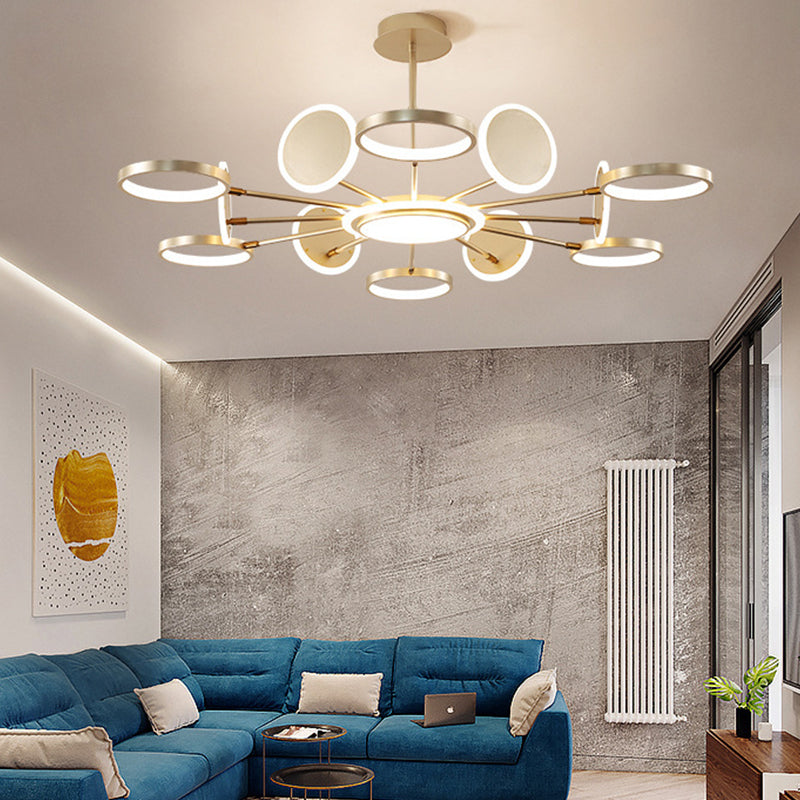Lustres de lustre de style moderne