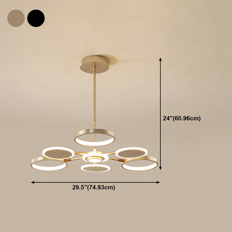 Lustres de lustre de style moderne