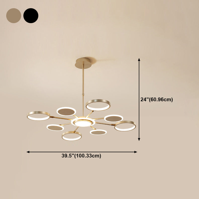 Lustres de lustre de style moderne