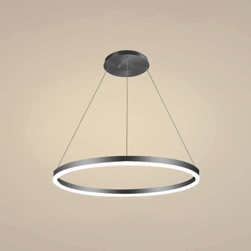 Forme de roue Chandelier Light Metal contemporain 1 Éclairage d'éclairage léger