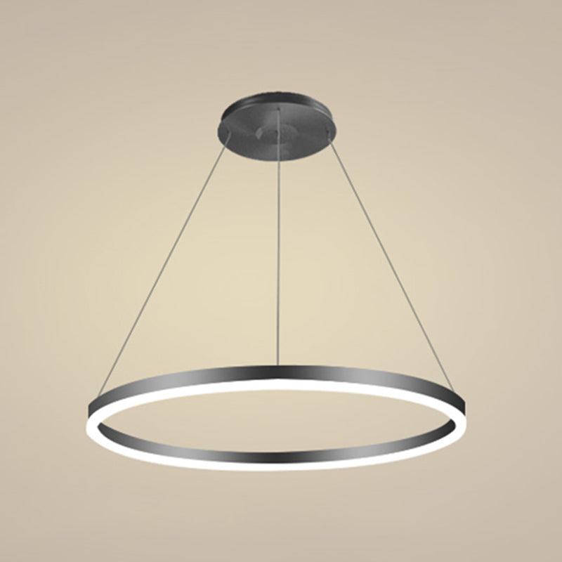 Forme de roue Chandelier Light Metal contemporain 1 Éclairage d'éclairage léger