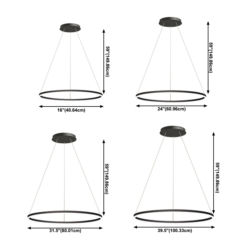 Forme de roue Chandelier Light Metal contemporain 1 Éclairage d'éclairage léger