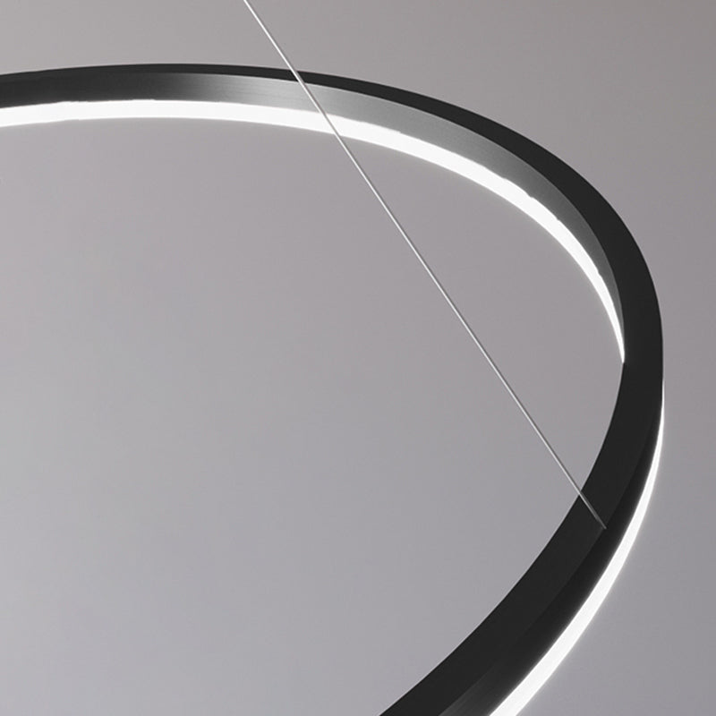 Forme de roue Chandelier Light Metal contemporain 1 Éclairage d'éclairage léger