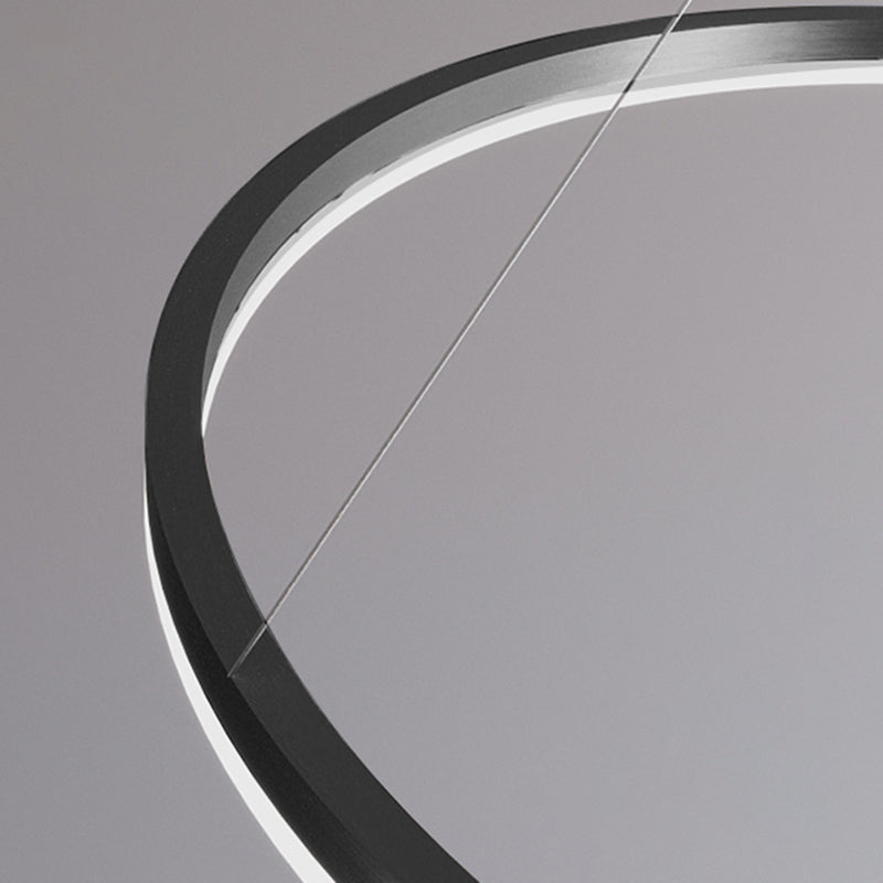 Forme de roue Chandelier Light Metal contemporain 1 Éclairage d'éclairage léger