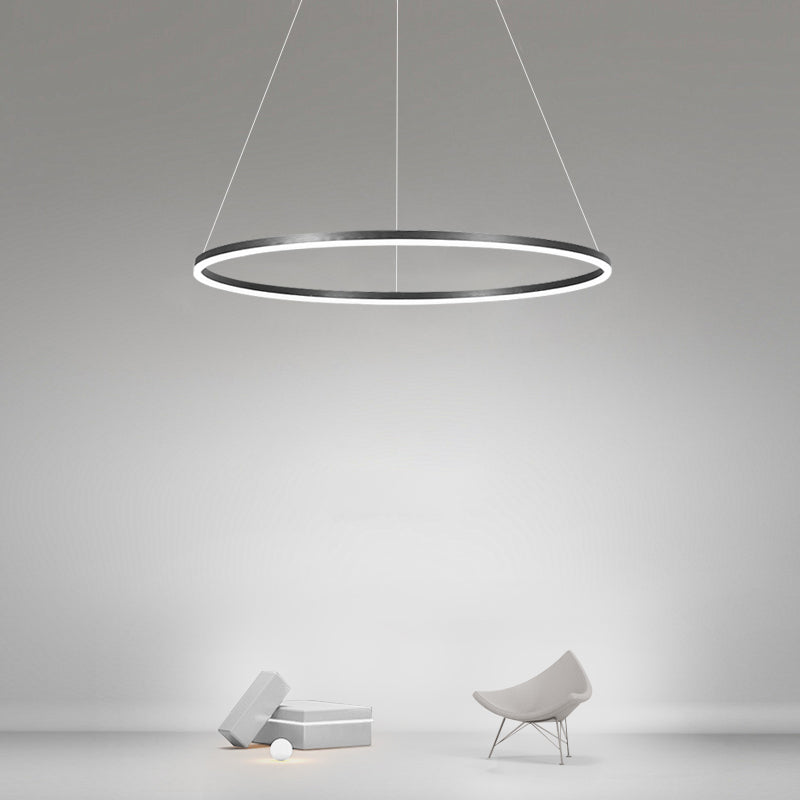 Forme de roue Chandelier Light Metal contemporain 1 Éclairage d'éclairage léger