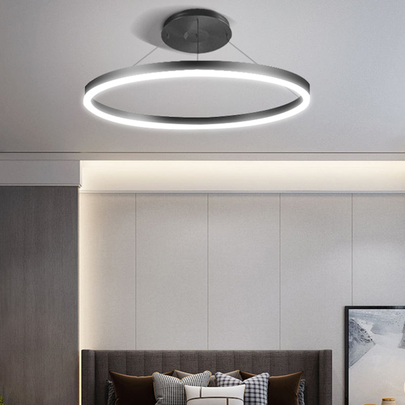 Forme de roue Chandelier Light Metal contemporain 1 Éclairage d'éclairage léger