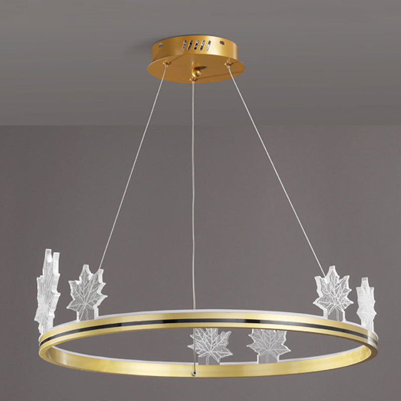 Lustres modernes en forme ronde lumineuses en métal 8 lustres d'éclairage clair léger