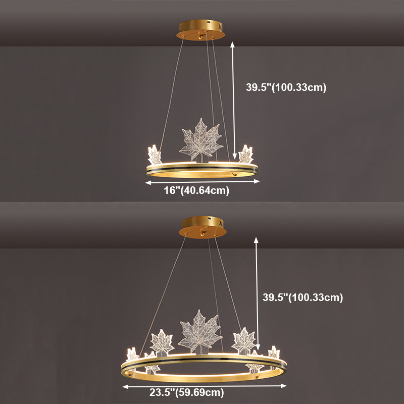 Lustres modernes en forme ronde lumineuses en métal 8 lustres d'éclairage clair léger