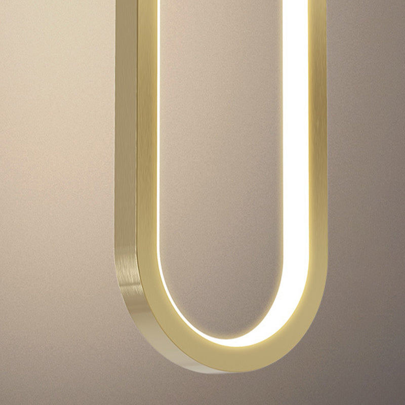 Kupfer zeitgenössische hängende Anhänger linearer Drop -Anhänger für Wohnzimmer