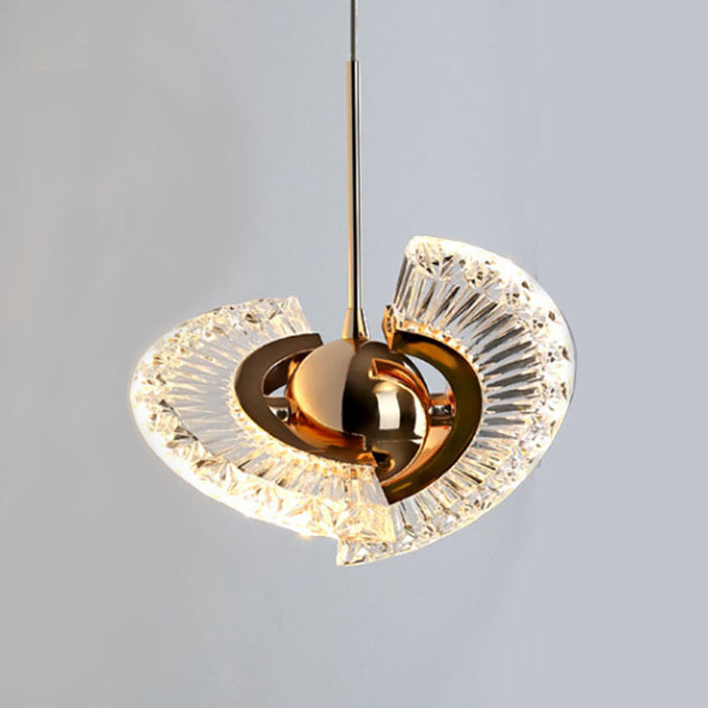 Zeitgenössisches Schlafzimmer im Mini -Anhänger Acrylhänge Deckenlicht mit 2 Lichtern