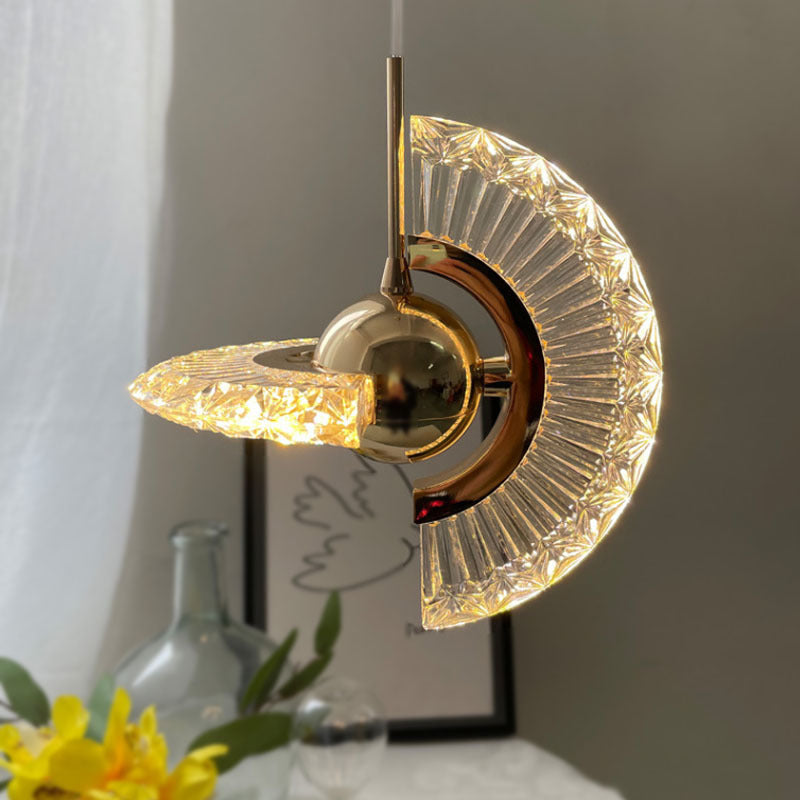 Zeitgenössisches Schlafzimmer im Mini -Anhänger Acrylhänge Deckenlicht mit 2 Lichtern