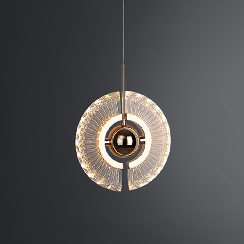 Zeitgenössisches Schlafzimmer im Mini -Anhänger Acrylhänge Deckenlicht mit 2 Lichtern