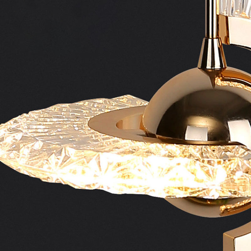 Zeitgenössisches Schlafzimmer im Mini -Anhänger Acrylhänge Deckenlicht mit 2 Lichtern