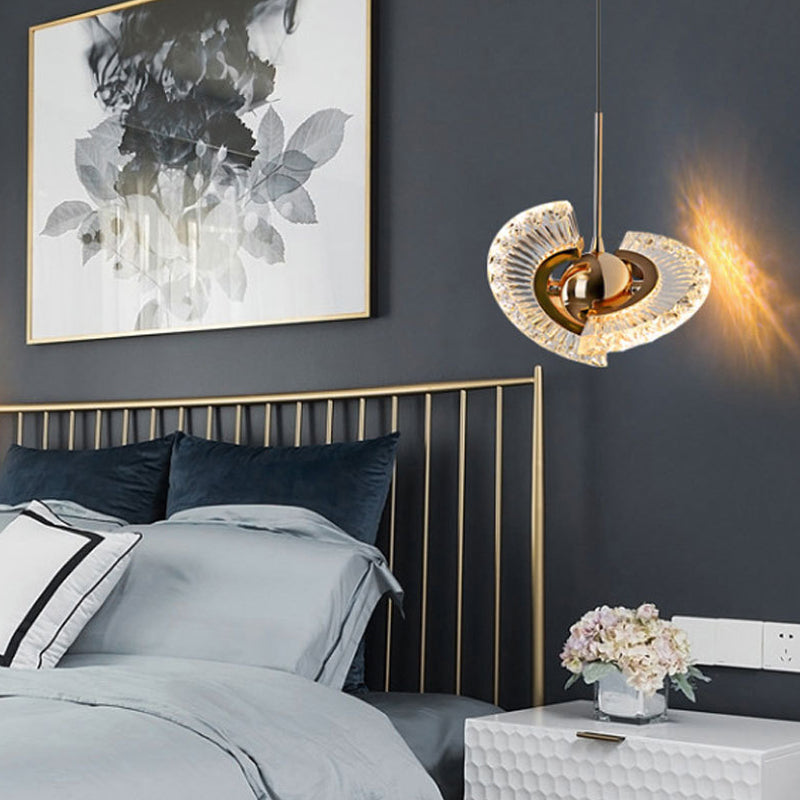 Zeitgenössisches Schlafzimmer im Mini -Anhänger Acrylhänge Deckenlicht mit 2 Lichtern