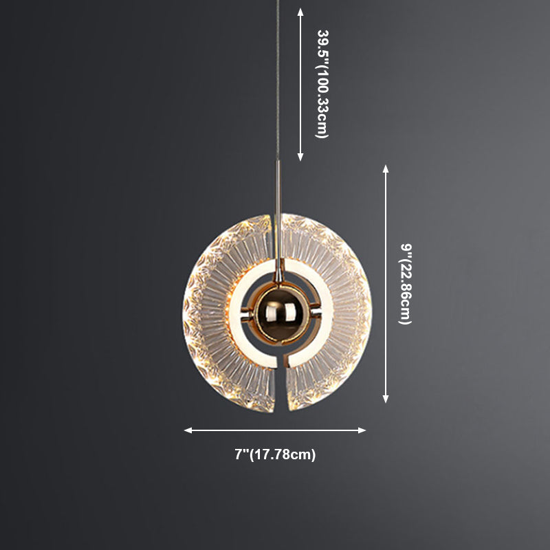Zeitgenössisches Schlafzimmer im Mini -Anhänger Acrylhänge Deckenlicht mit 2 Lichtern